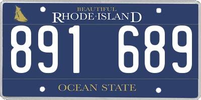 RI license plate 891689