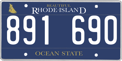 RI license plate 891690