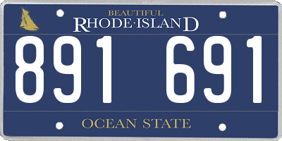 RI license plate 891691
