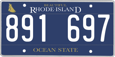 RI license plate 891697
