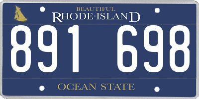 RI license plate 891698