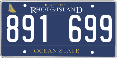 RI license plate 891699