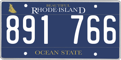 RI license plate 891766