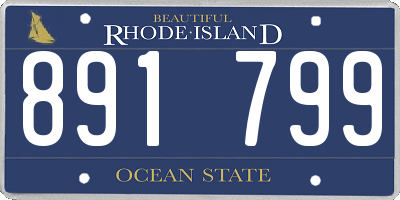RI license plate 891799