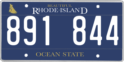 RI license plate 891844