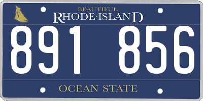 RI license plate 891856