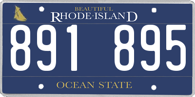 RI license plate 891895