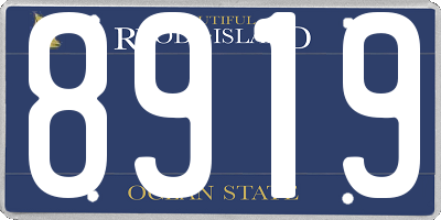 RI license plate 8919