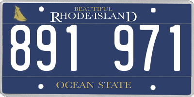 RI license plate 891971