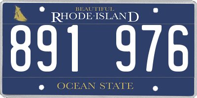 RI license plate 891976