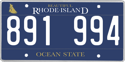 RI license plate 891994