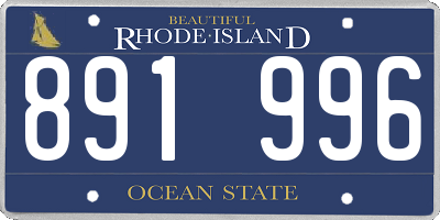 RI license plate 891996