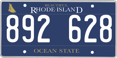 RI license plate 892628