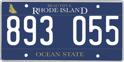 RI license plate 893055
