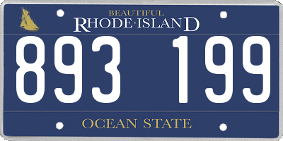 RI license plate 893199