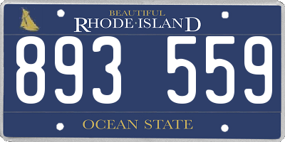 RI license plate 893559
