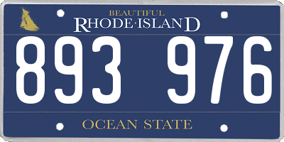 RI license plate 893976