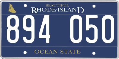 RI license plate 894050