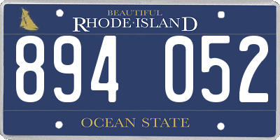 RI license plate 894052