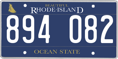 RI license plate 894082