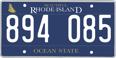 RI license plate 894085