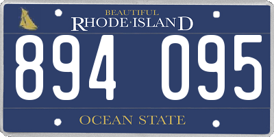 RI license plate 894095