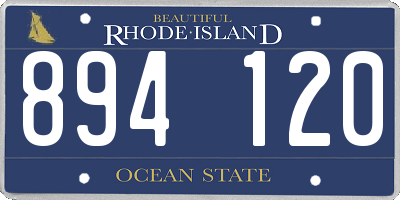 RI license plate 894120
