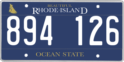 RI license plate 894126