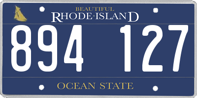RI license plate 894127
