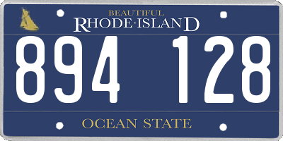 RI license plate 894128