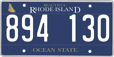 RI license plate 894130