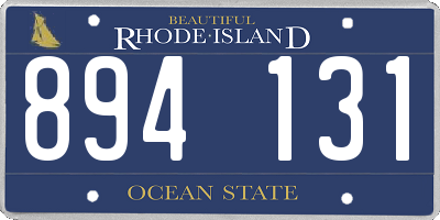 RI license plate 894131