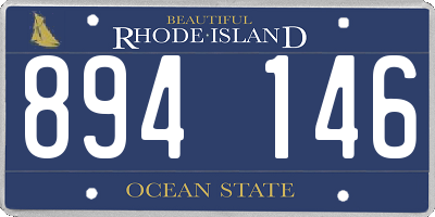 RI license plate 894146
