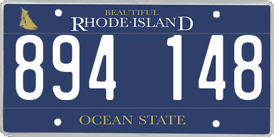 RI license plate 894148