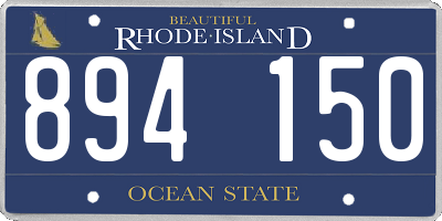 RI license plate 894150