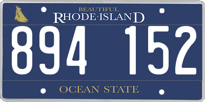 RI license plate 894152