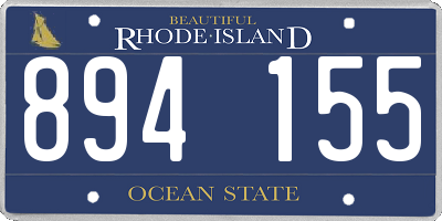 RI license plate 894155