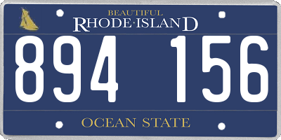 RI license plate 894156