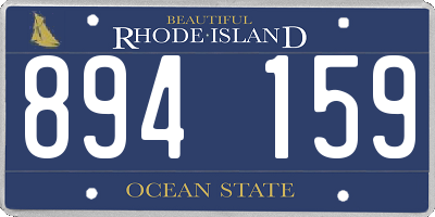 RI license plate 894159
