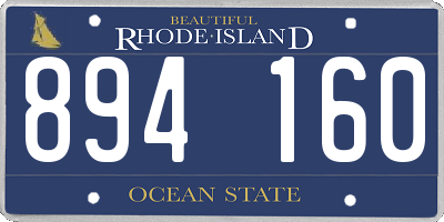 RI license plate 894160