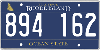 RI license plate 894162