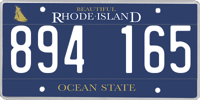 RI license plate 894165