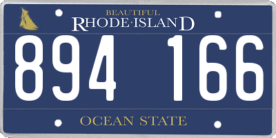 RI license plate 894166