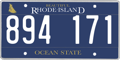 RI license plate 894171