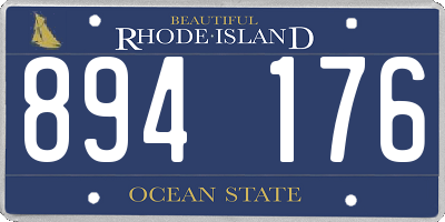 RI license plate 894176