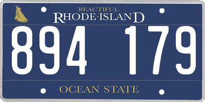 RI license plate 894179