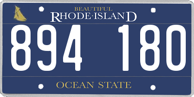 RI license plate 894180