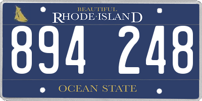 RI license plate 894248