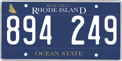 RI license plate 894249
