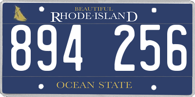 RI license plate 894256